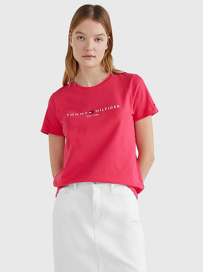 T-shirt à imprimé logo en coton bio | VERT | Tommy Hilfiger