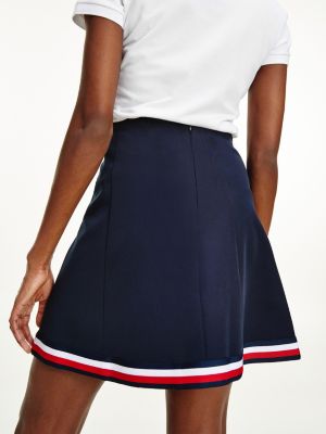 Yubka S Firmennoj Otdelkoj Sinij Tommy Hilfiger