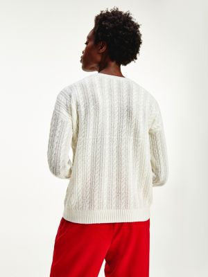 white tommy jumper