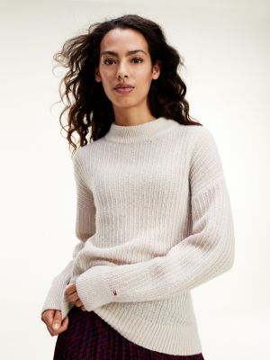 beige tommy hilfiger jumper