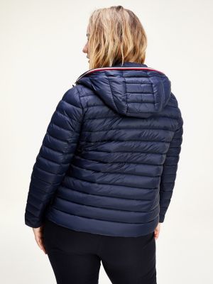 tommy jeans oversized tube quilted coat