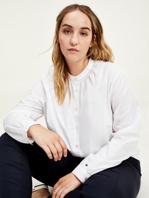 tommy hilfiger mandarin collar shirt