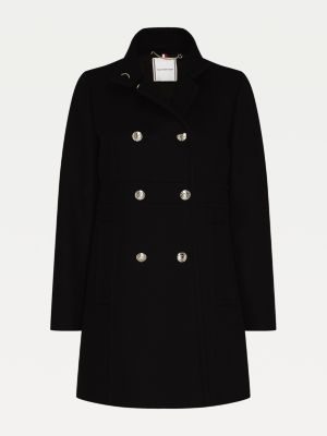 tommy hilfiger belle funnel wool coat