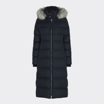 tommy hilfiger maxi length padded coat