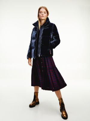 tommy hilfiger blue velvet jacket
