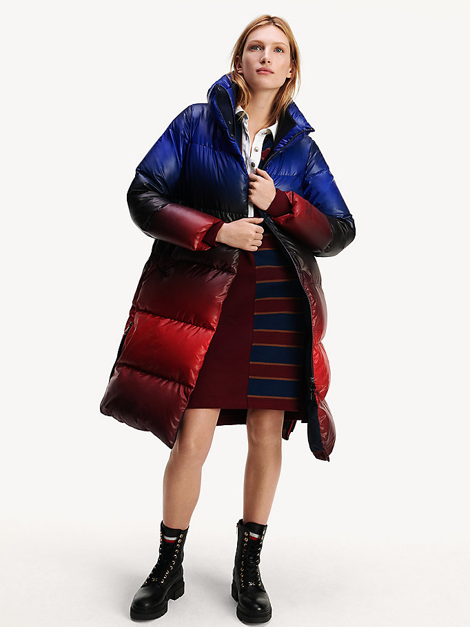 Tommy Icons Ombre Down-Filled Parka | RED | Tommy Hilfiger