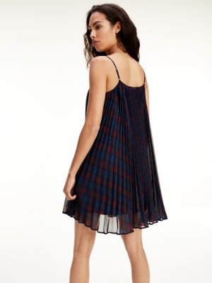 Tommy Icons Tartan Slip Mini Dress 