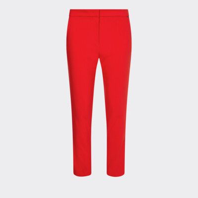 Slim Fit Viscose Trousers | RED | Tommy Hilfiger