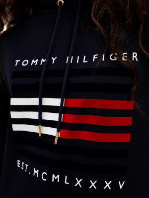 tommy hilfiger organic cotton logo hoodie