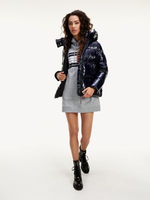 High Shine Down Puffer Jacket | BLUE 