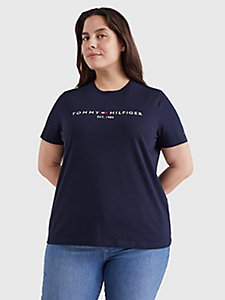 Tommy Hilfiger Synthetisch T-shirt Met Streepmotief Dames Kleding voor voor Tops voor Tops met korte mouw 