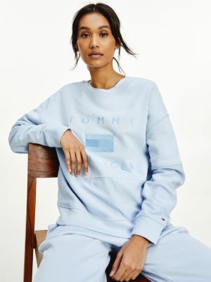 Tonal Embroidery Relaxed Fit Sweatshirt 