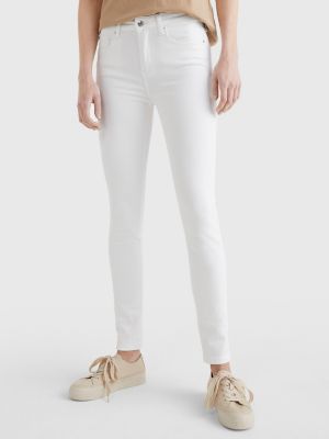 Como TH Flex medium rise skinny jeans | WIT | Tommy Hilfiger