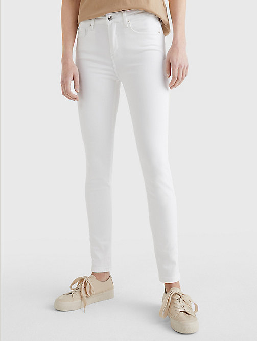 white como mid rise skinny th flex jeans for women tommy hilfiger