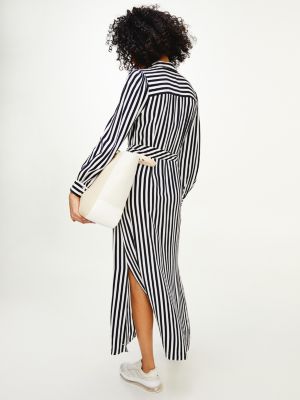 tommy hilfiger stripe shirt dress