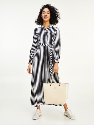 tommy hilfiger striped shirt dress