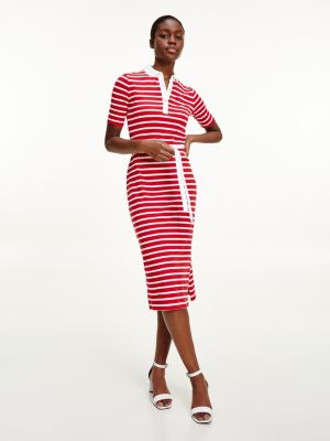 tommy hilfiger striped polo dress