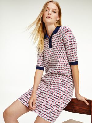 red polo dress