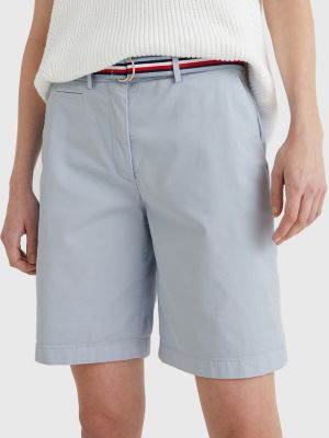 blue chino shorts womens