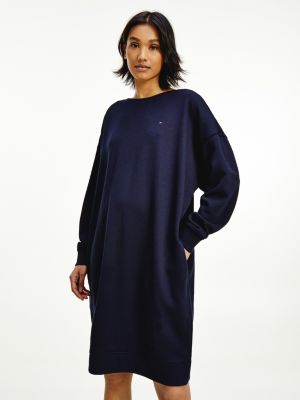 Oversized Fit Shift Dress | BLUE 