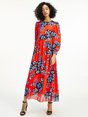 Floral Relaxed Fit Viscose Maxi Dress 
