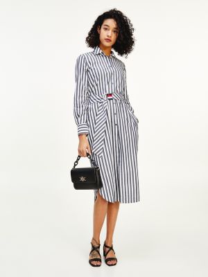 tommy hilfiger stripe shirt dress