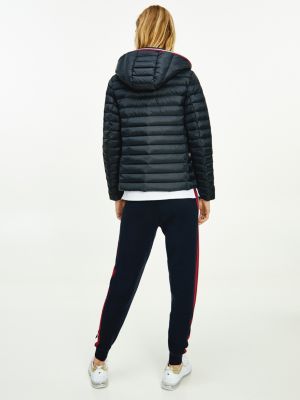 tommy hilfiger black down jacket