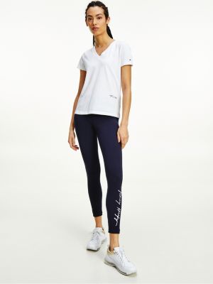 tommy hilfiger blue leggings