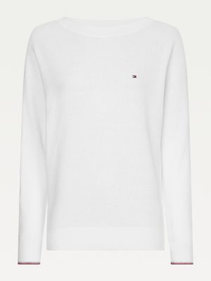 white tommy hilfiger jumper