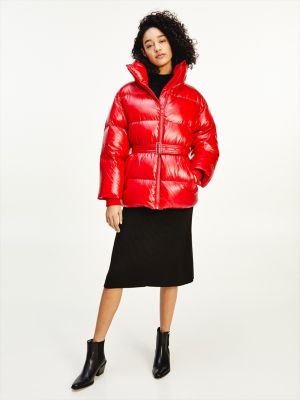 tommy hilfiger red jacket womens