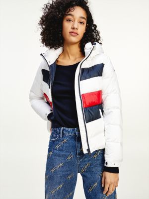 tommy hilfiger padded down jacket women's