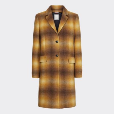 yellow tommy hilfiger coat