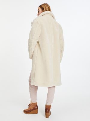 Teddy maxi-jas | WIT | Tommy Hilfiger