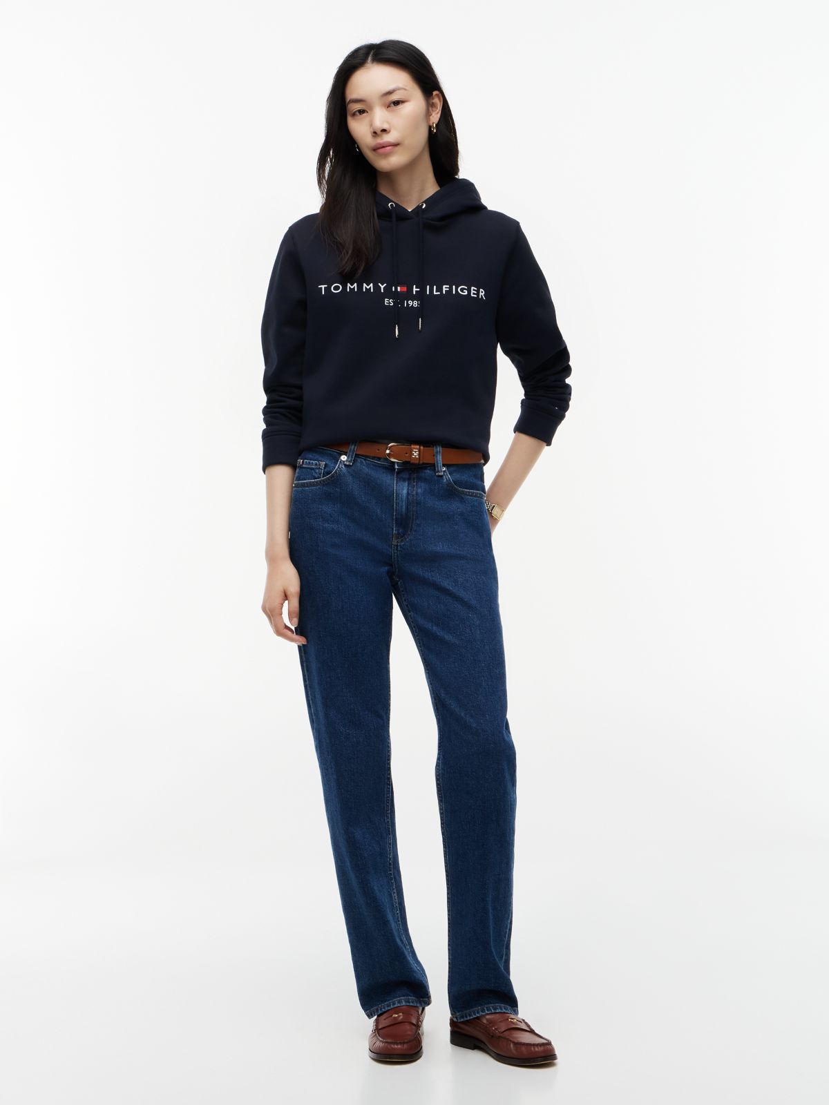 Essential Logo Hoody — Blue