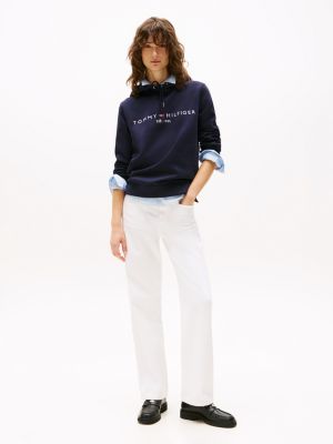 Buy Sky Blue Sweatshirt & Hoodies for Women by TOMMY HILFIGER