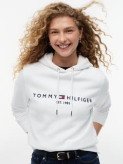 Essential Logo Hoody — White 3
