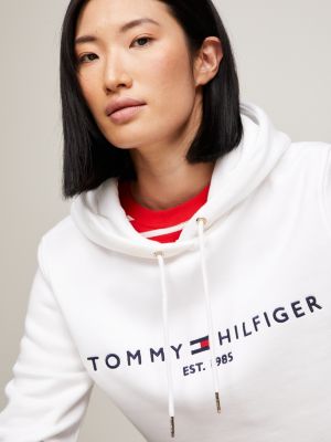 Essential Logo Hoody | White | Tommy Hilfiger