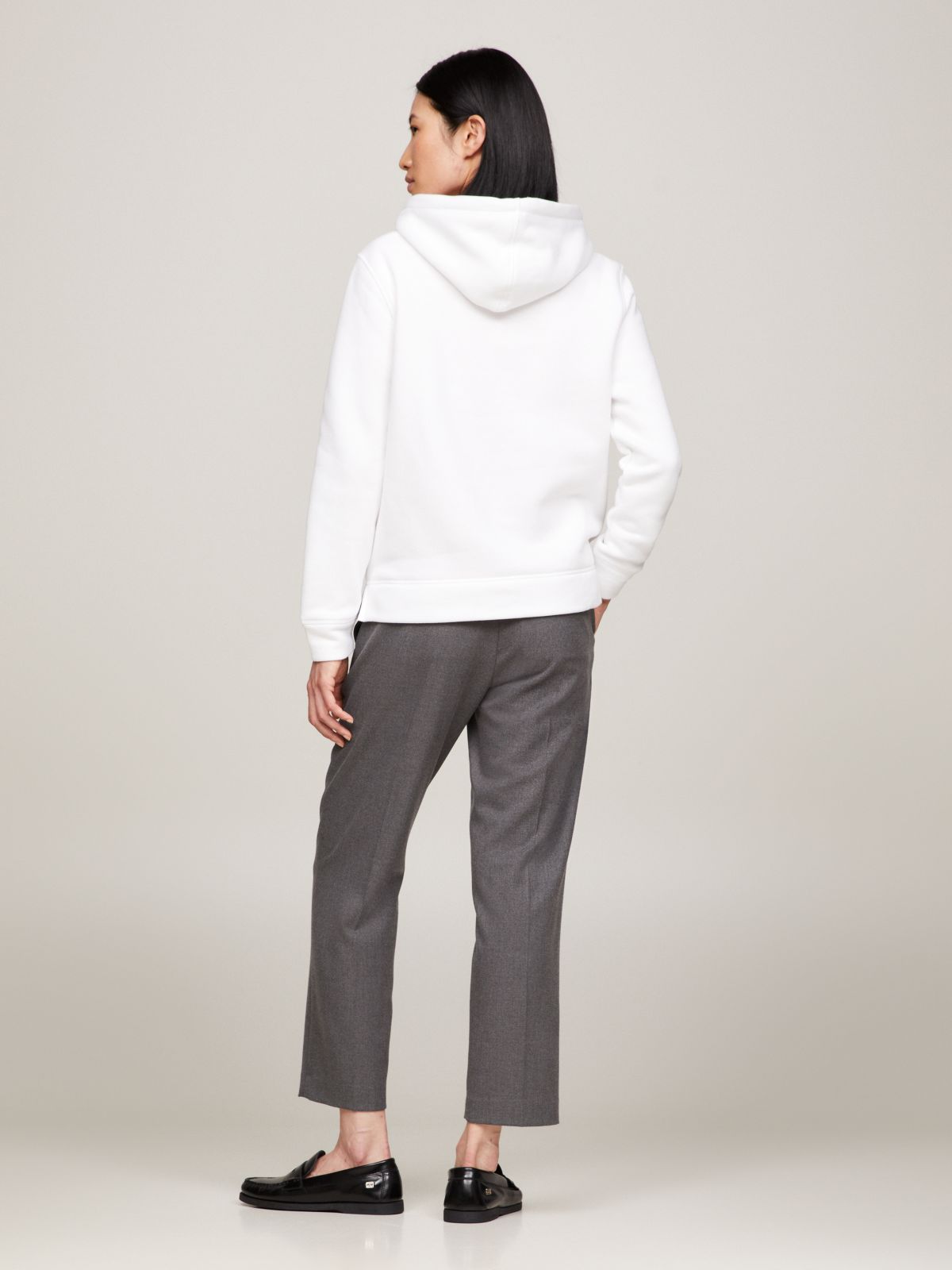 Essential Logo Hoody — White