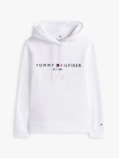 Essential Logo Hoody — White 7