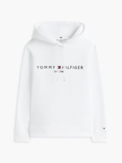 Essential Logo Hoody — White 8