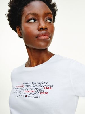 International Women's Day Slogan T-Shirt | WHITE | Tommy Hilfiger