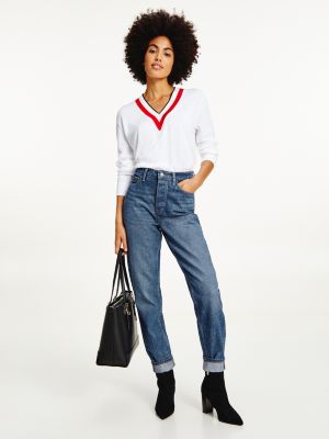 Gramercy High Rise Tapered Mom Jeans | DENIM | Tommy Hilfiger
