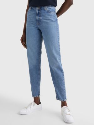 High Relaxed Mom Tapered Elasticated Waist Jeans DENIM | Tommy Hilfiger