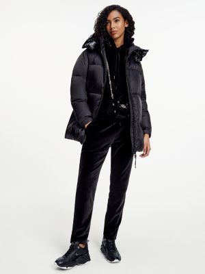 black puff jacket women