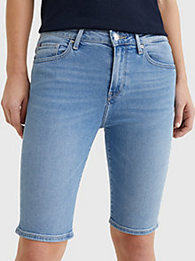 denim venice slim fit jeans-shorts für damen - tommy hilfiger