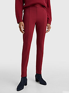 red audrey skinny fit leggings for women tommy hilfiger