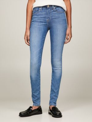 TH Flex Como Mid Rise Skinny Faded Jeans | Denim | Tommy Hilfiger