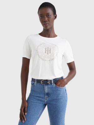 Women's Cotton T-Shirts & Tops | Tommy Hilfiger® UK