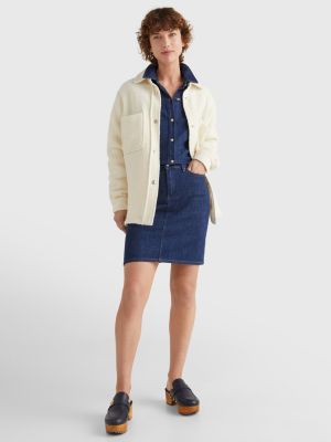 Rome Regular Fit Denim Mini Skirt | DENIM | Tommy Hilfiger