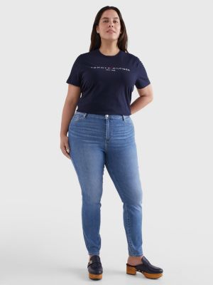 Curve Harlem High Rise Super Skinny TH Flex Jeans | DENIM | Tommy Hilfiger